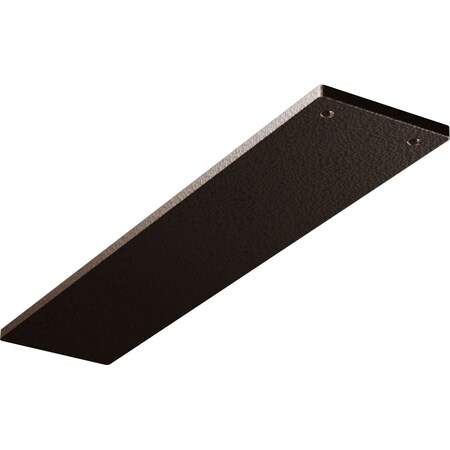 Ekena Millwork 3"W x 14"D Logan Hidden Support Steel Bracket w/ 10" Support Depth, Hammered Dark Bronze BKTM03X14LOHDB
